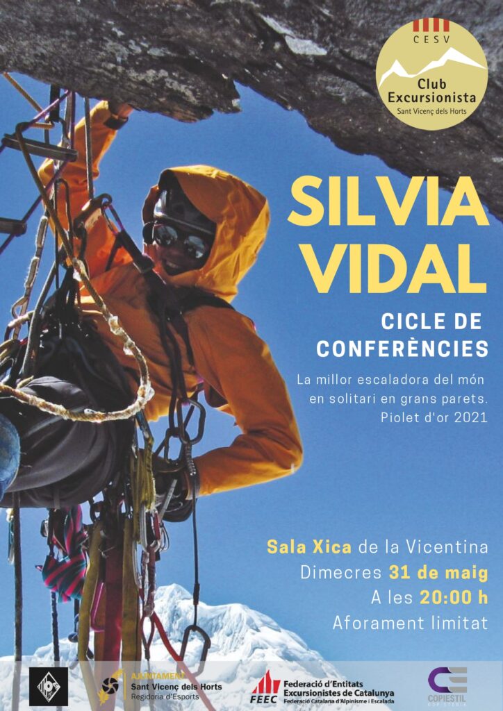 Conferència Silvia Vidal (millor escaladora del món en solitari i en grans parets)