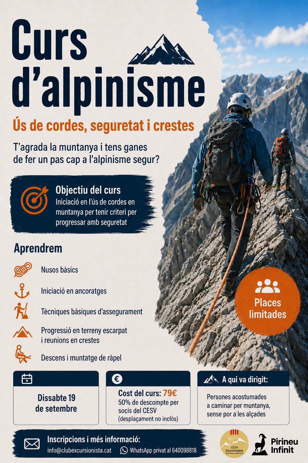 Curs d’alpinisme (iniciació)